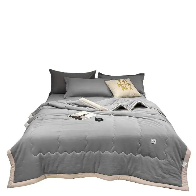 GobekUsa Cooling Cotton Quilt with Washable Core for Single Bed in Dorm, photo 5 of 13