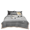 GobekUsa Cooling Cotton Quilt with Washable Core for Single Bed in Dorm