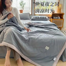 GobekUsa Cooling Cotton Quilt with Washable Core for Single Bed in Dorm