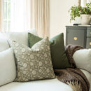 Esme Sage Green Floral Pillow Cover