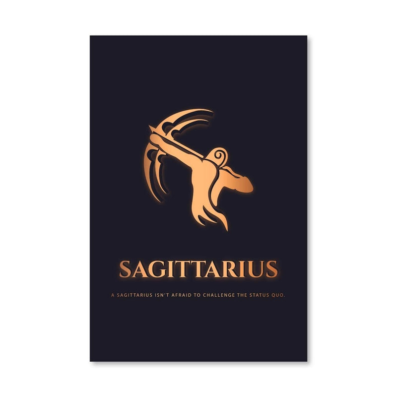 Sagittarius - Gold Canvas