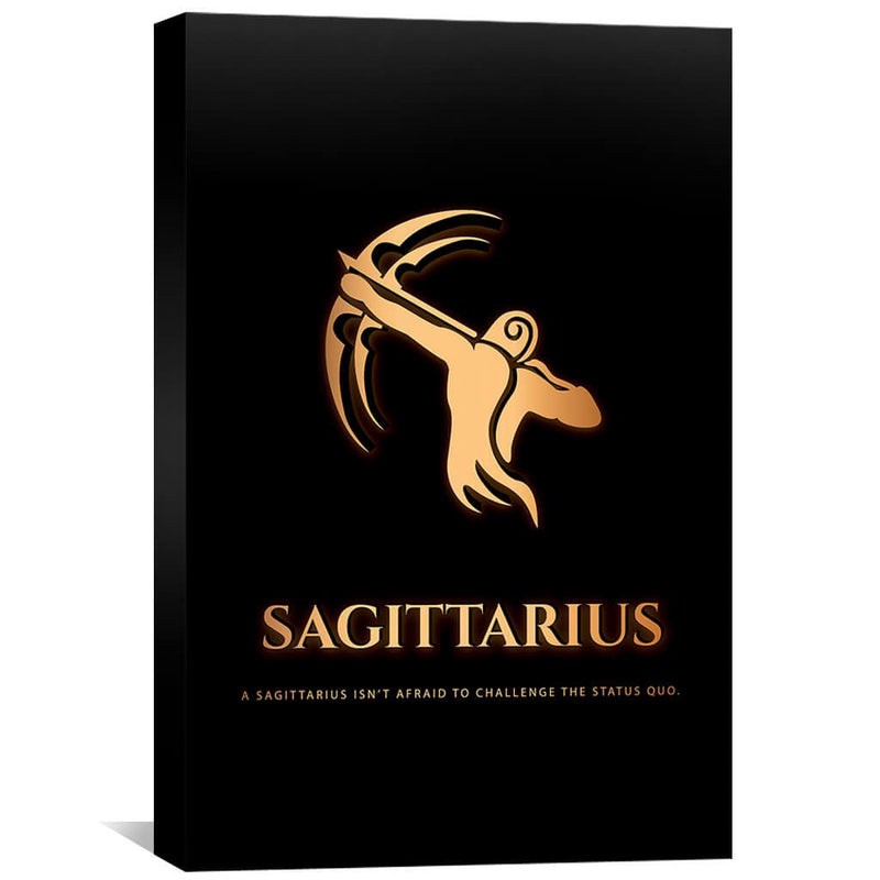 Sagittarius - Gold Canvas