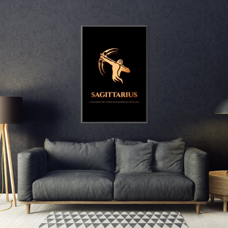 Sagittarius - Gold Canvas