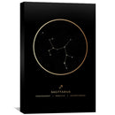 Sagittarius Traits Gold Canvas
