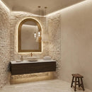 Sahara Beige Rock Face 1x2 Marble Mosaics 12 5/8x12 5/8