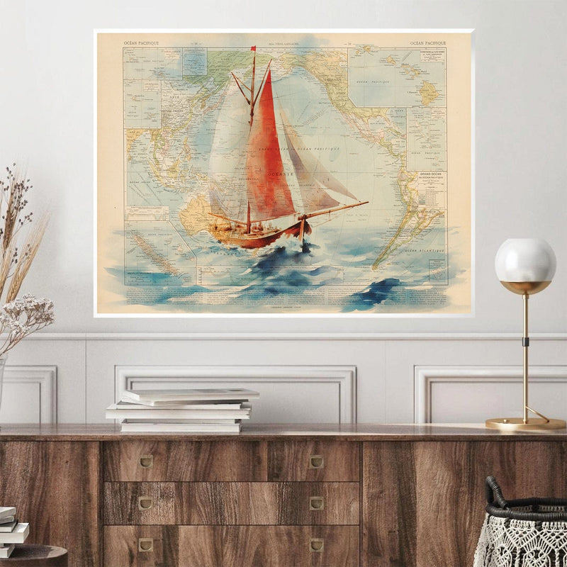 Sailing in the Sea Canvas