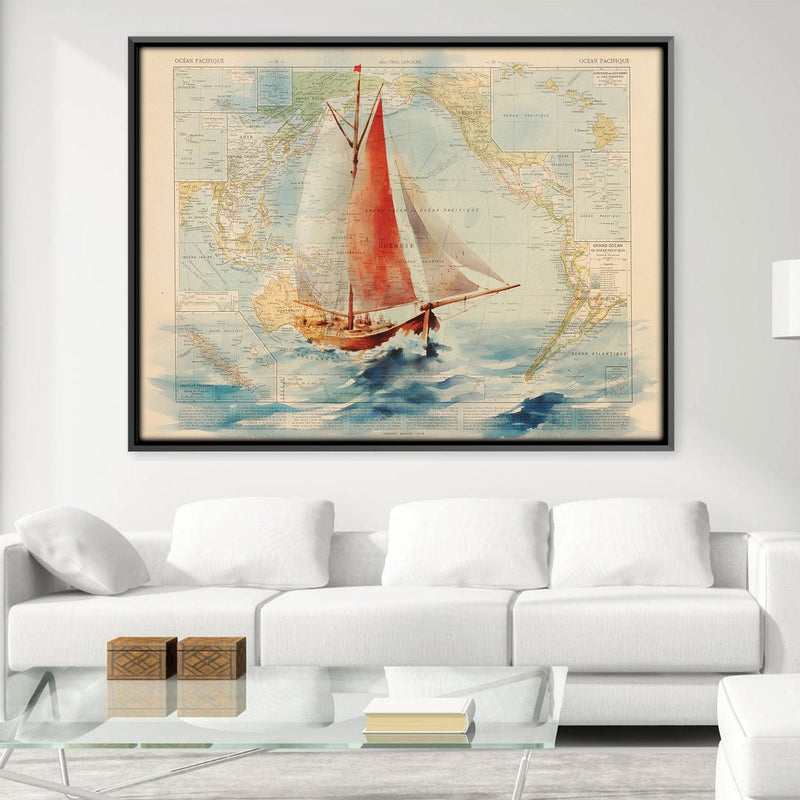 Sailing in the Sea Canvas