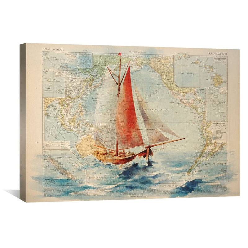 Sailing in the Sea Canvas