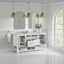 James Martin Breckenridge 60" Double Bathroom Vanity, Bright White