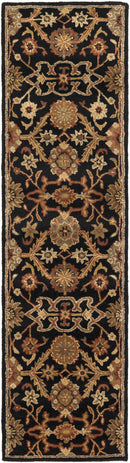 Salix Hand Tufted Black Wool Rug