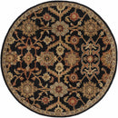 Salix Hand Tufted Black Wool Rug