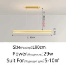 GobekUsa Salix V - Modern Minimalist Led Dimmable Bar Pendant Light