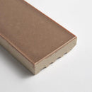 Salmon Leather Subway Glazed Terracotta Tiles 2 1/4x7 9/16