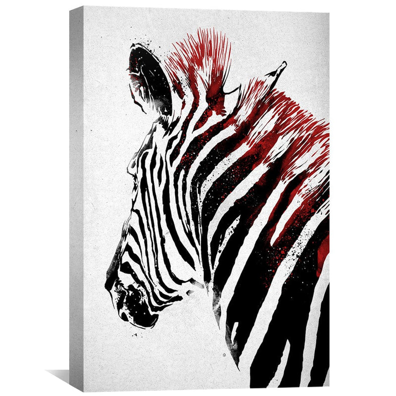 Samurai Zebra Canvas