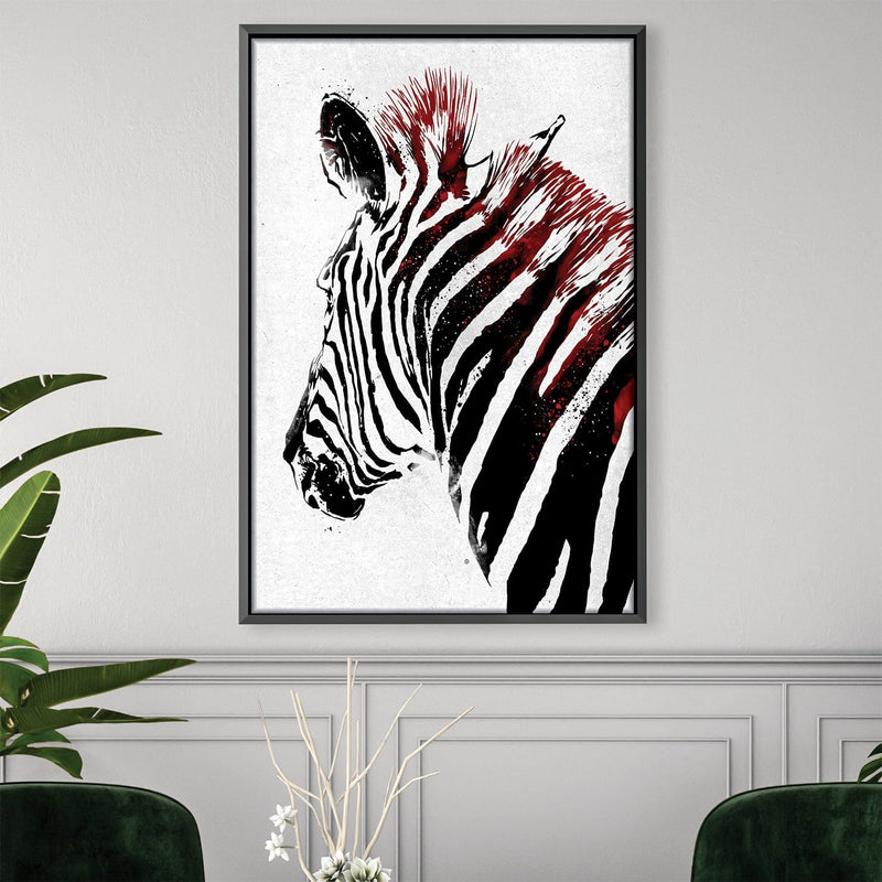 Samurai Zebra Canvas