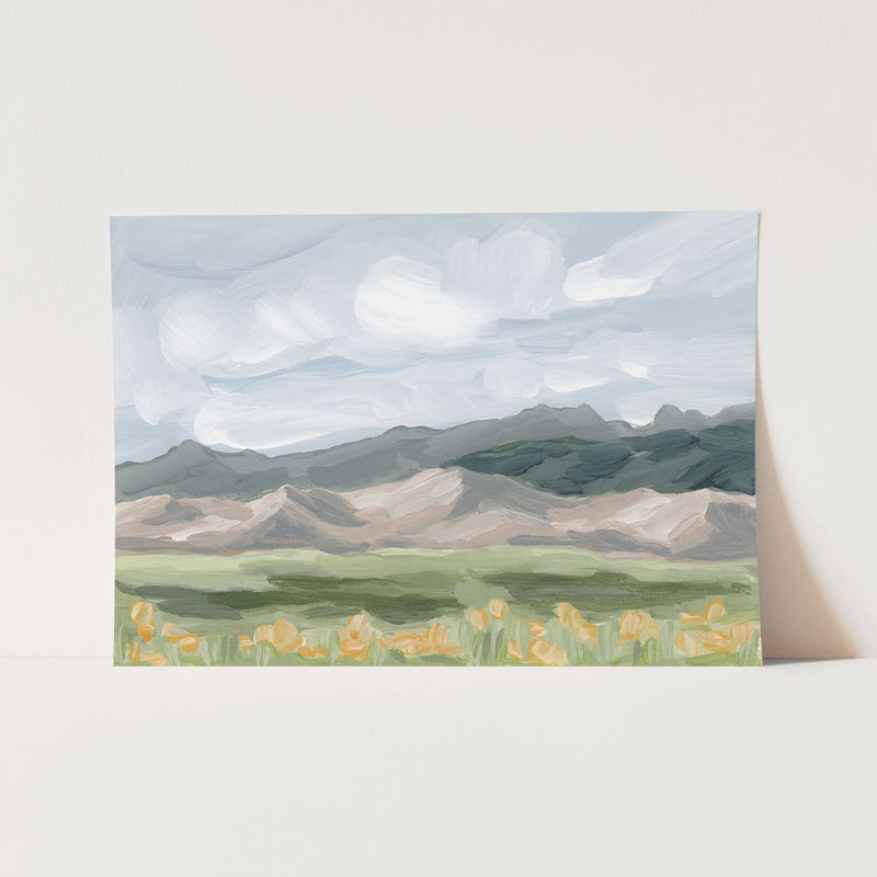 "Sand Dunes in Summer" Art Print