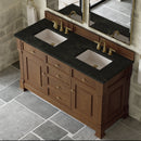 James Martin Brookfield 60" Double Bathroom Vanity, Honey Oak