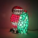 Santa Standing Tiffany-Inspired Lamp Glass Tabletop