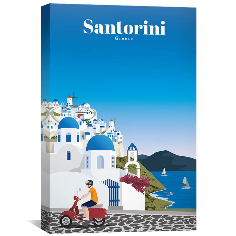 Santorini Canvas - Studio 324