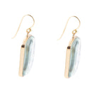 Santorini Cobalt Blue and White Golden Earrings