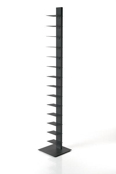 Sapiens Vertical Bookcase by Bruno Rainaldi - Large Anthracite