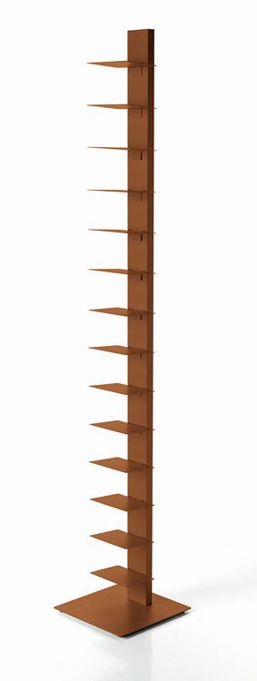 Sapiens Vertical Bookcase by Bruno Rainaldi - Large Corten