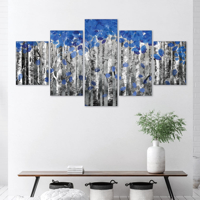 Sapphire Forest Canvas - 5 Panel