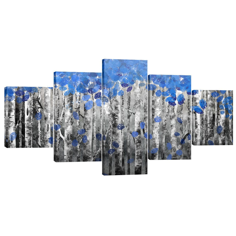 Sapphire Forest Canvas - 5 Panel