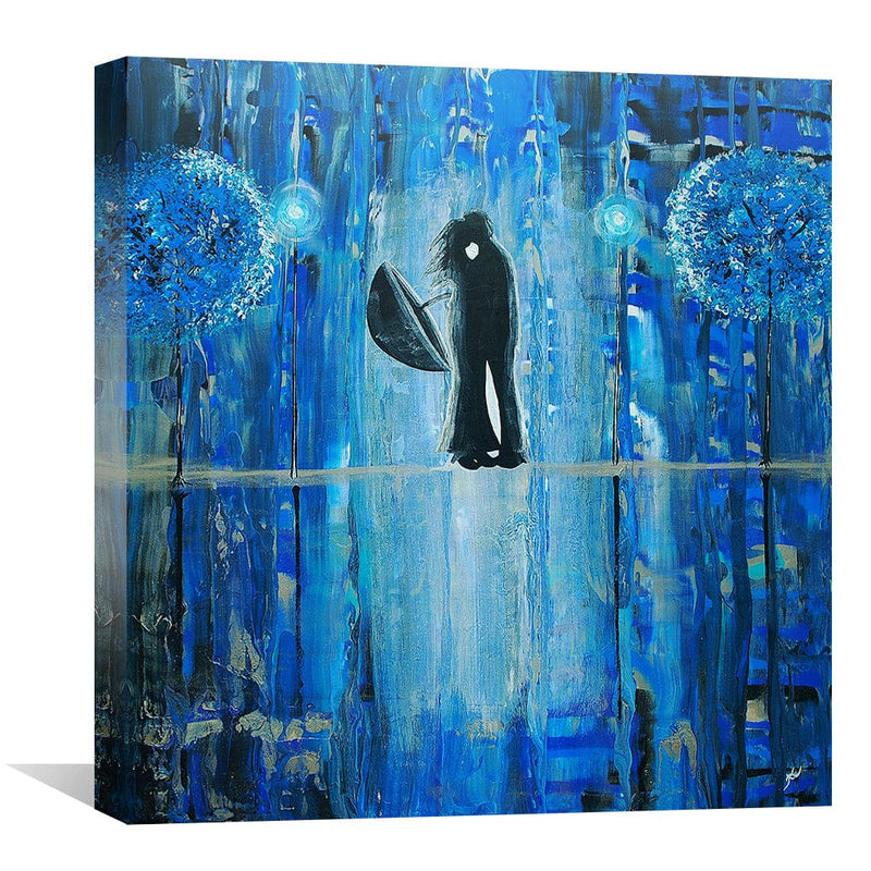 Sapphire Rain Romance Canvas