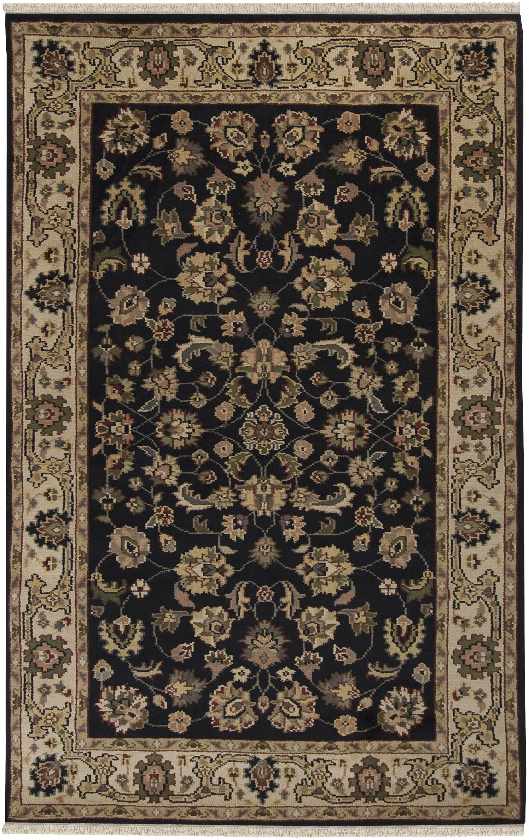 Saguache Traditional Black Area Rug