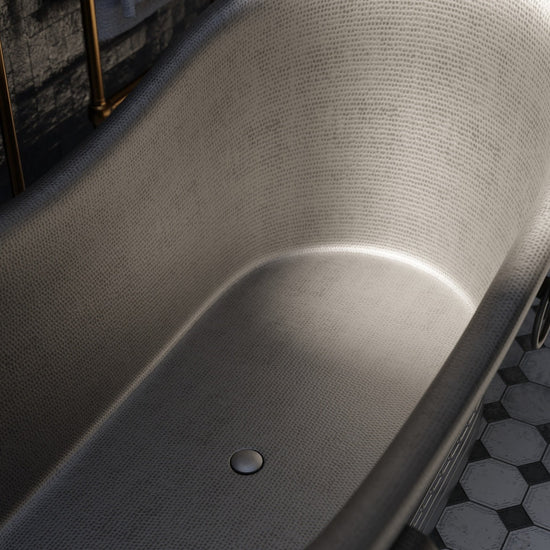 Satin Copper Handcrafted Artisanal Premium Contemporary Freestanding Soaking Bathtub, photo 4 of 6