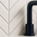 Cotton Matte Chevron Ceramic Tiles 2x6