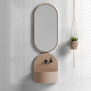 Cotton Matte Chevron Ceramic Tiles 2x6