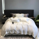 GobekUsa 1000TC Lyocell Fibre Bedding Set with Broadside Embroidery - Soft, Silky & Pure Color