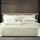 GobekUsa Egyptian Cotton Duvet Cover Set, 1000TC Bedding: Quilt Cover, Sheet, Pillowcases