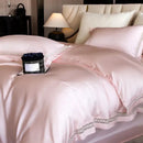 GobekUsa Eucalyptus Fiber Duvet Cover Set: Soft, Silky, Cool, Hollow Edge, Summer Bedding