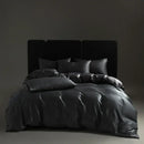 GobekUsa Eucalyptus Fiber Dark Gray Bedding Set: Soft, Silky Duvet Cover, Bed Sheet, Pillowcases