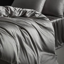 GobekUsa Eucalyptus Fiber Dark Gray Bedding Set: Soft, Silky Duvet Cover, Bed Sheet, Pillowcases