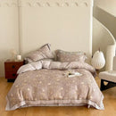 GobekUsa Egyptian Cotton Bedding Set Queen King Ru Double, Quilt Cover Sheet Pillowcase