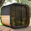 SaunaLife Model CL7G 6-Person Cube-Series Luxury Wooden Outdoor Home Sauna Kit [SL-MODELCL7G] (SAK95274)