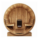 SaunaLife Model E6 Ergo Series 3-Person Thermo-Spruce Backyard Sauna Barrel [SL-MODELE6] (SAK38572)