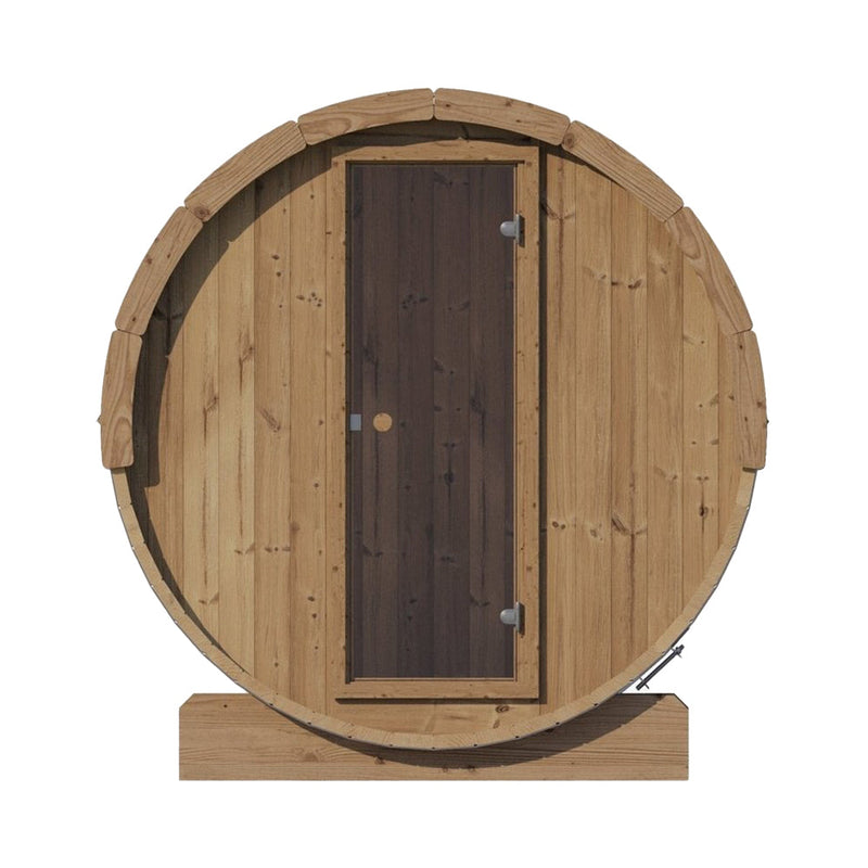 SaunaLife Model E8 Ergo Series 6-Person Outdoor Thermo-Spruce Sauna Barrel [SL-MODELE8] (SAK31809)