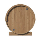 SaunaLife Model E8G Ergo Series 6-Person Outdoor Sauna Barrel With Tempered Glass Front [SL-MODELE8G] (SAK92814)