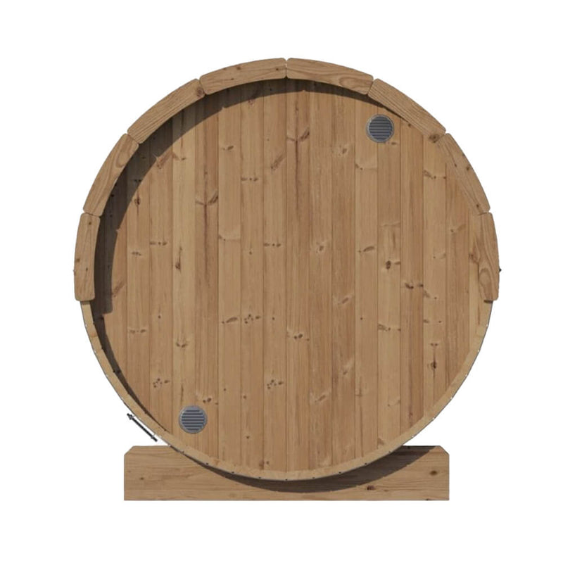SaunaLife Model E8G Ergo Series 6-Person Outdoor Sauna Barrel With Tempered Glass Front [SL-MODELE8G] (SAK92814)