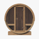 SaunaLife Model E8G Ergo Series 6-Person Outdoor Sauna Barrel With Tempered Glass Front [SL-MODELE8G] (SAK92814)