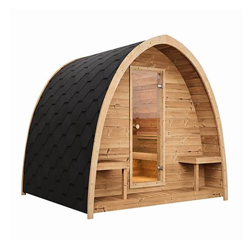 SaunaLife Model G3 Garden-Series Luxury Wooden Outdoor Home Sauna Kit [SL-MODELG3] (SAK94768)