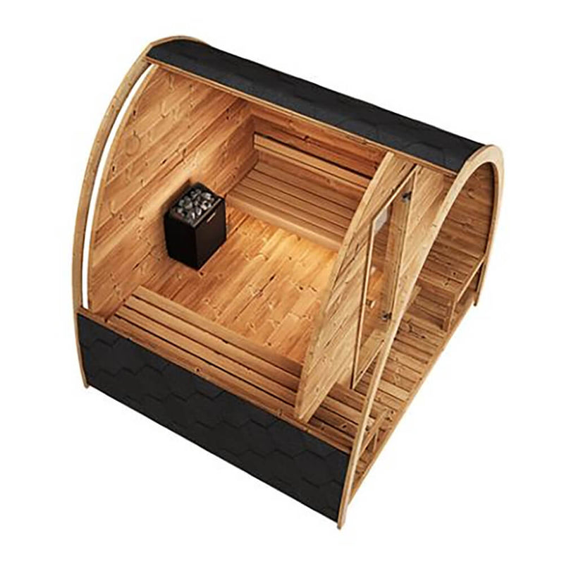 SaunaLife Model G3 Garden-Series Luxury Wooden Outdoor Home Sauna Kit [SL-MODELG3] (SAK94768)