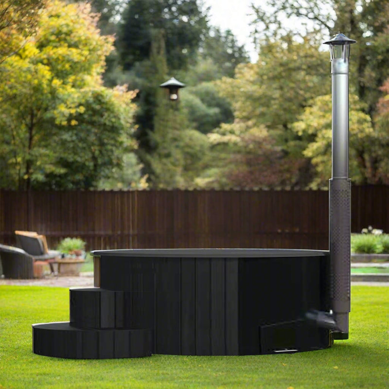 SaunaLife Model S4B Premium 6-Person Home Wood-Burning Hot Tub [SL-MODELS4] (SAK72531)