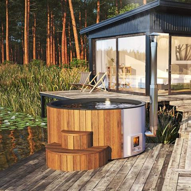 SaunaLife Model S4N Premium 6-Person Home Wood-Burning Hot Tub [SL-MODELS4N] (SAK28371)