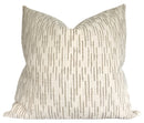 Ready to Ship, 18x18 Saya Pillow Cover in Tan - on both sides